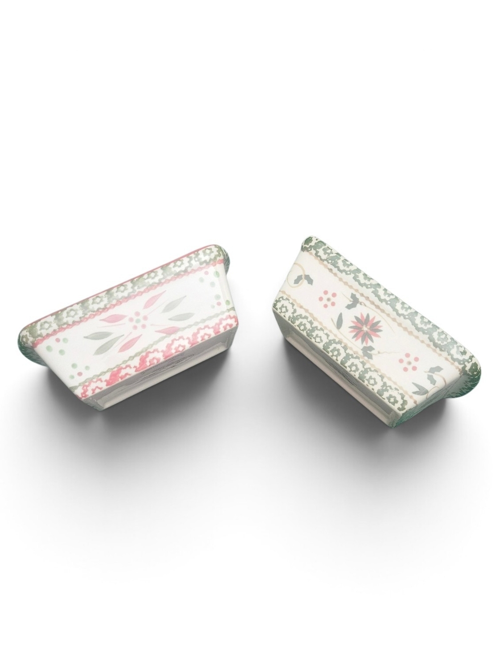 Temp-tations by Tara Old World Holiday Mini Loaf Pans Set of 2 – 12 Oz Ceramic - Picture 3 of 6